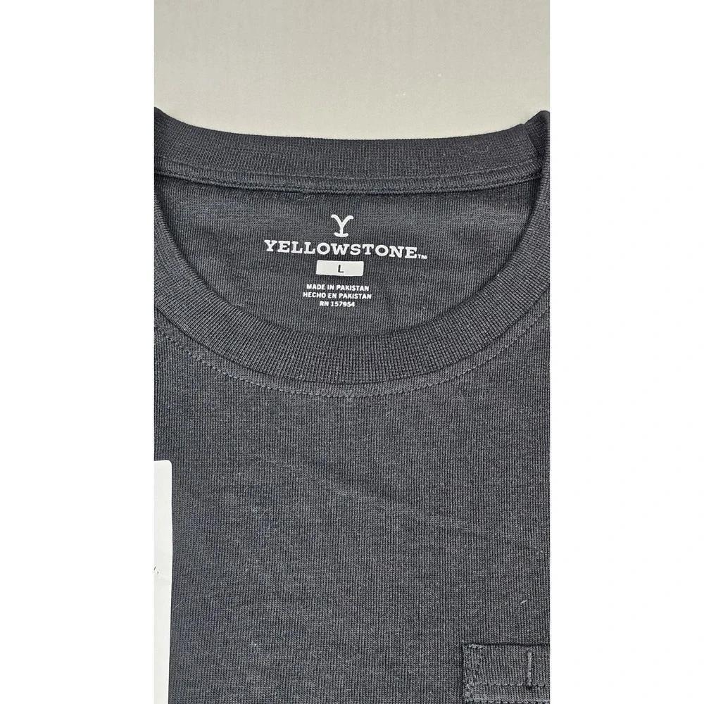 Yellowstone Dutton‎ Ranch T-Shirt Mens Large. Black Promo Sample TV Show. NWT